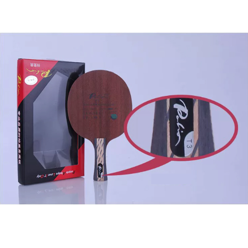 Table Tennis Racket - ไม้ปิงปอง Palio T3 ไม้คาร์บอน สำหรับการเล่นแบบเร่งรัด หนา