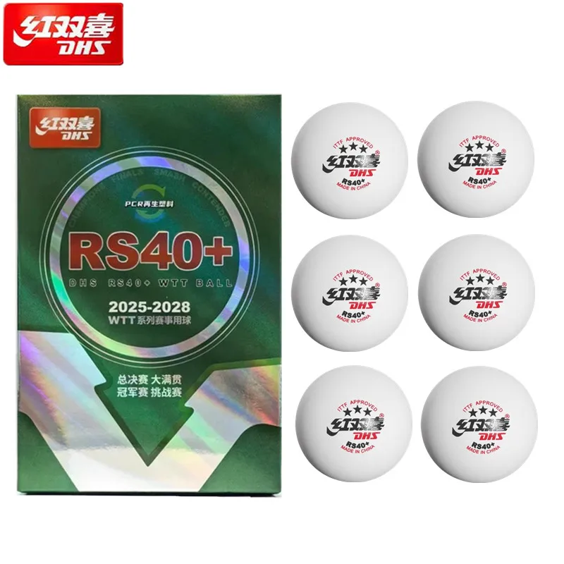 Table Tennis Olympics - 6 ลูก/กล่อง ลูกปิงปอง DHS WTT รุ่นใหม่