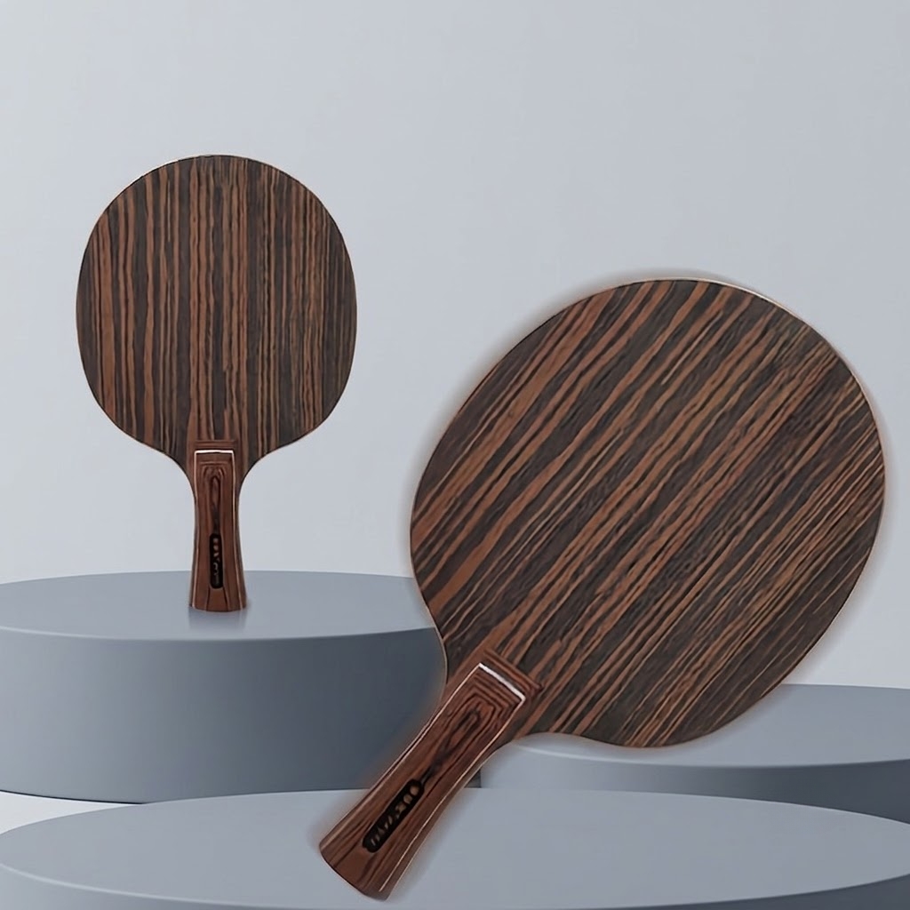 Table Tennis Racket - ไม้ปิงปองไม้มะเกลือดำ, ดีไซน์สำหรับการโจมตีรวดเร็ว, โครงสร้าง 5 ชั้นไม้ +