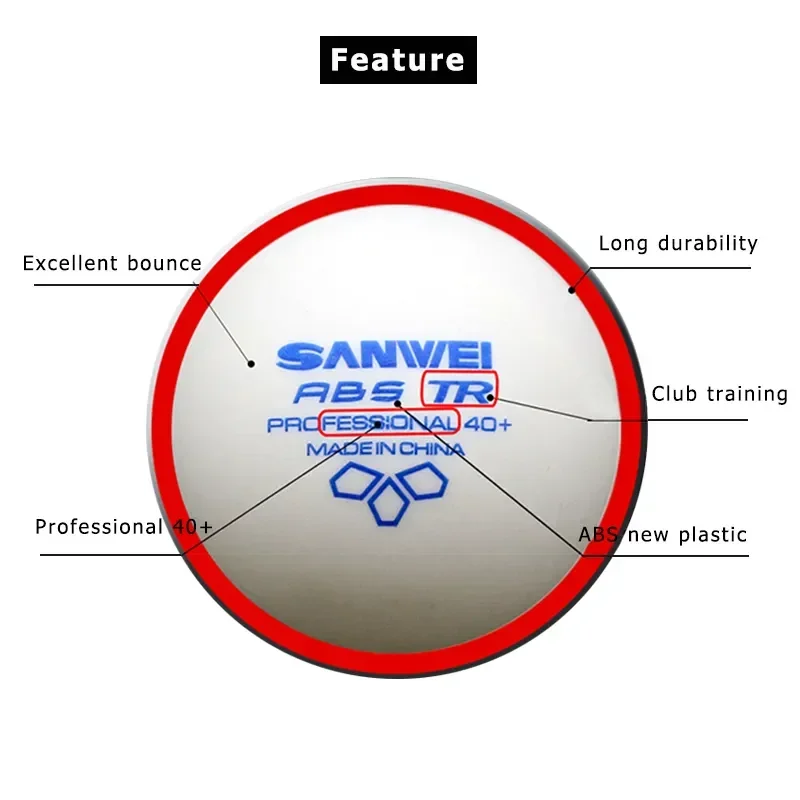 ลูกปิงปอง SANWEI-ABS TR 3 ดาว  - Table Tennis Olympics บทวิจารณ์และราคา