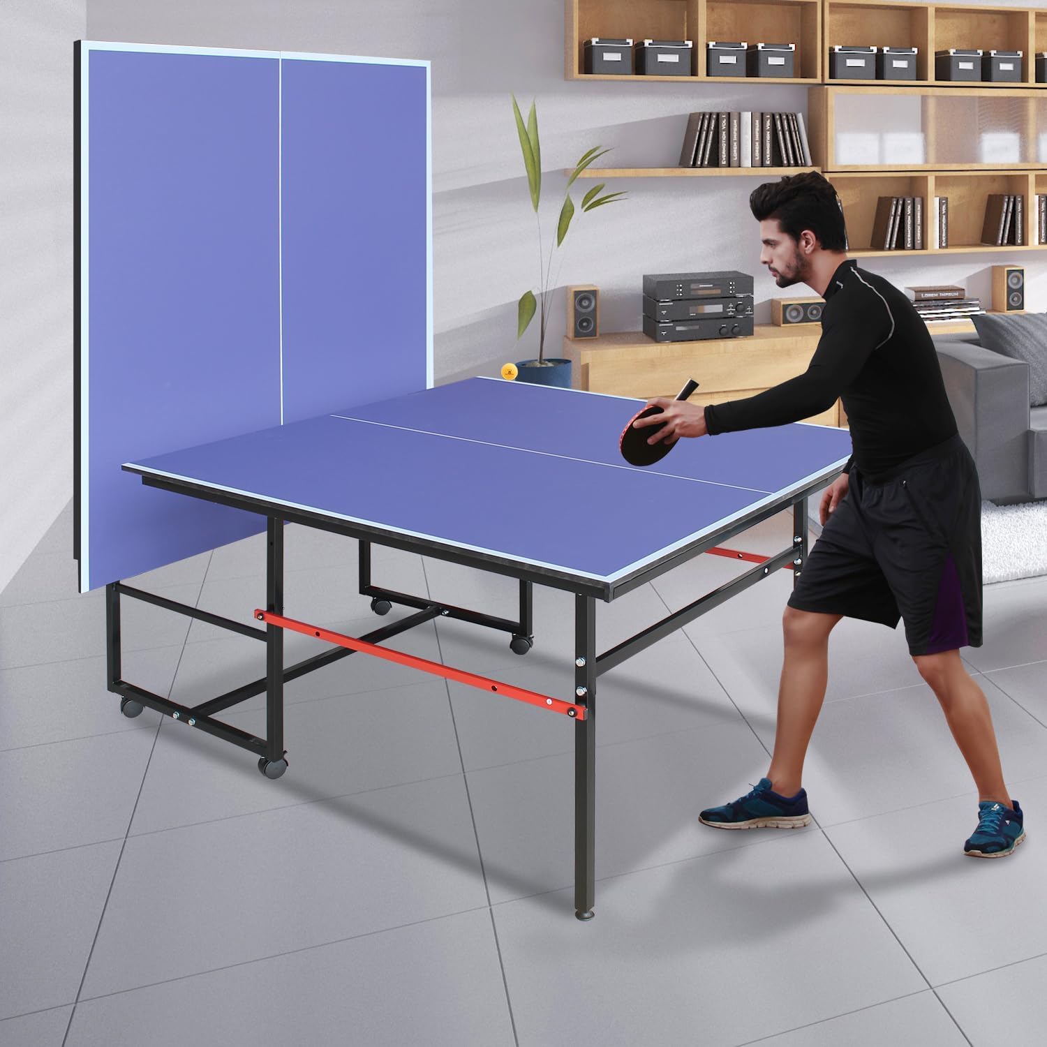 โต๊ะปิงปองแบบพกพาขนาด 8 ฟุต สำ - Table Tennis Olympics บทวิจารณ์และราคา