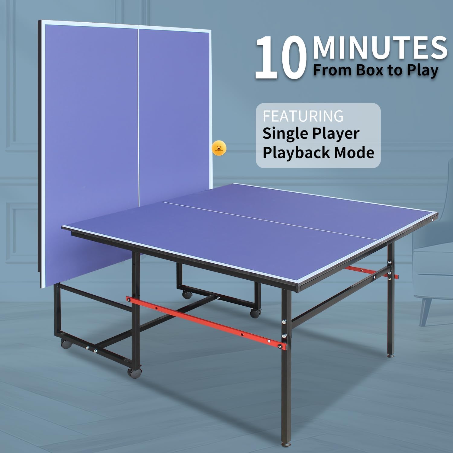 โต๊ะปิงปองแบบพกพาขนาด 8 ฟุต สำ - Table Tennis Olympics บทวิจารณ์และราคา