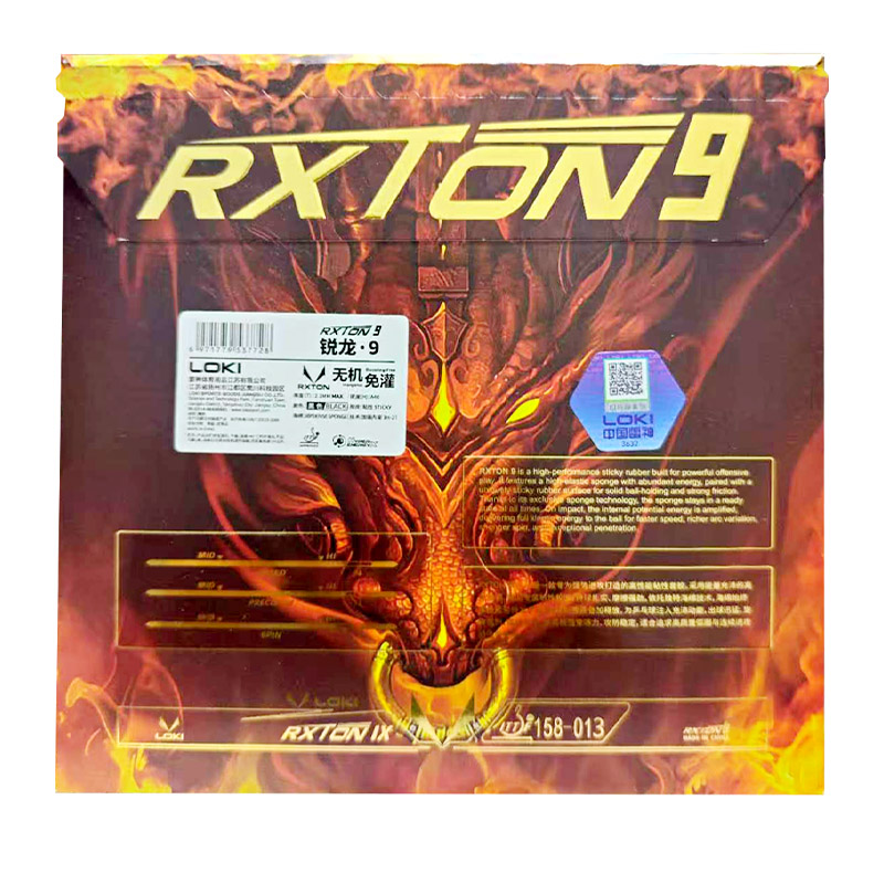 ยางปิงปอง LOKI RXTON 9 รุ่นตลา - Table Tennis Loki บทวิจารณ์และราคา
