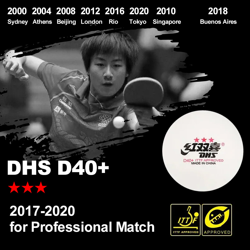 DHS D40 + DJ40 + ลูกปิงปอง 3 ด - Table Tennis Olympics บทวิจารณ์และราคา